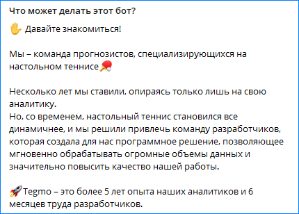 Описание бота
