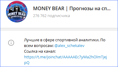 Телеграм Money Bear
